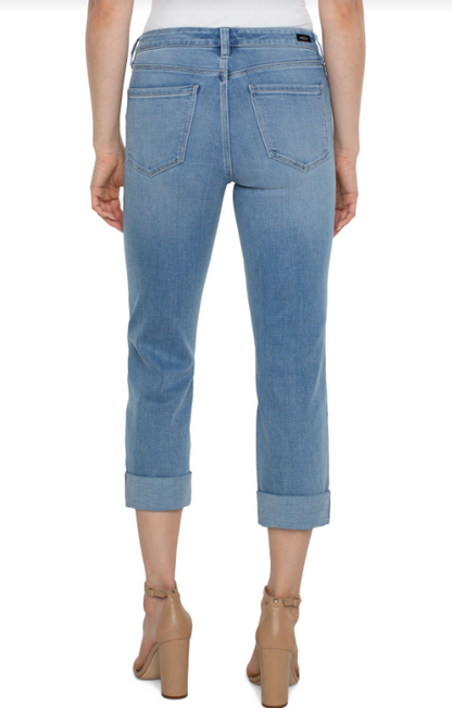 LIV NON SKINNY W / DOUBLE FRAY HEM LM7860CH1