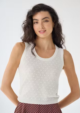 SHEER DOT TANK TOP SK14626