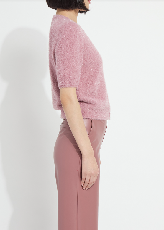 OPALITE SHORT SLEEVE LUREX CARDIGAN 24-3959