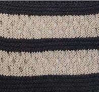 SHAKER CREW W/ POINTELLE STRIPES N14500