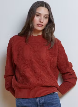 DIAMOND FRINGE SHAKER CREW N14752