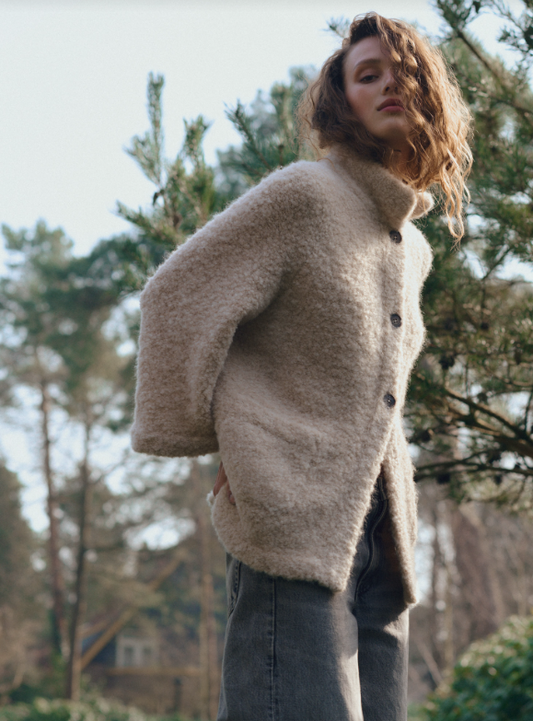 FUNNEL NECK CARDIGAN 300511