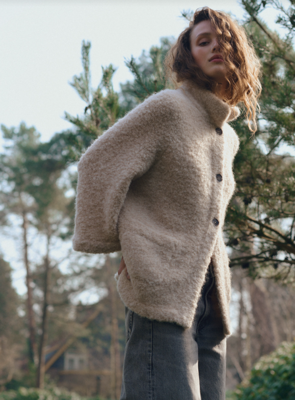 FUNNEL NECK CARDIGAN 300511