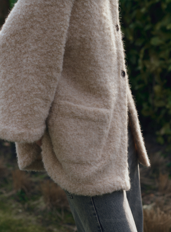 FUNNEL NECK CARDIGAN 300511