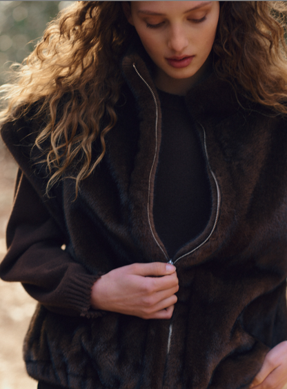 FAUX FUR VEST 800262
