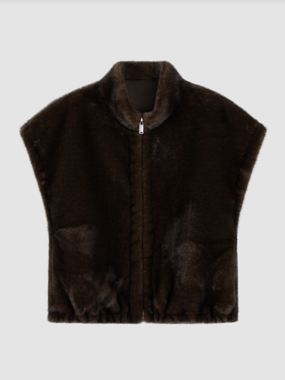FAUX FUR VEST 800262