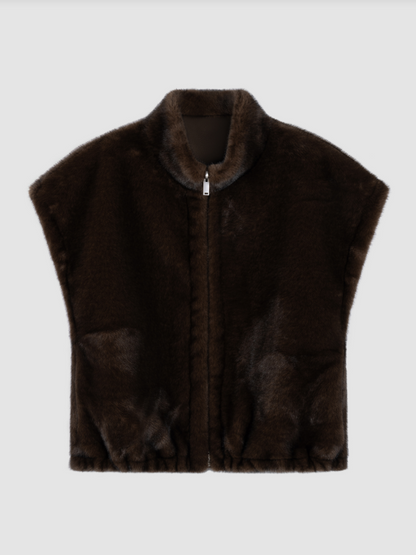 FAUX FUR VEST 800262