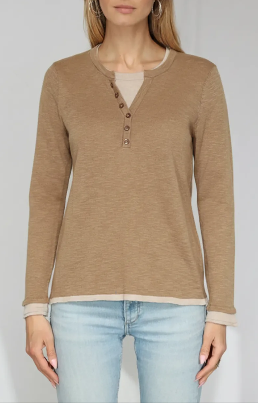 HENLEY W/ UNDERLAY 32683