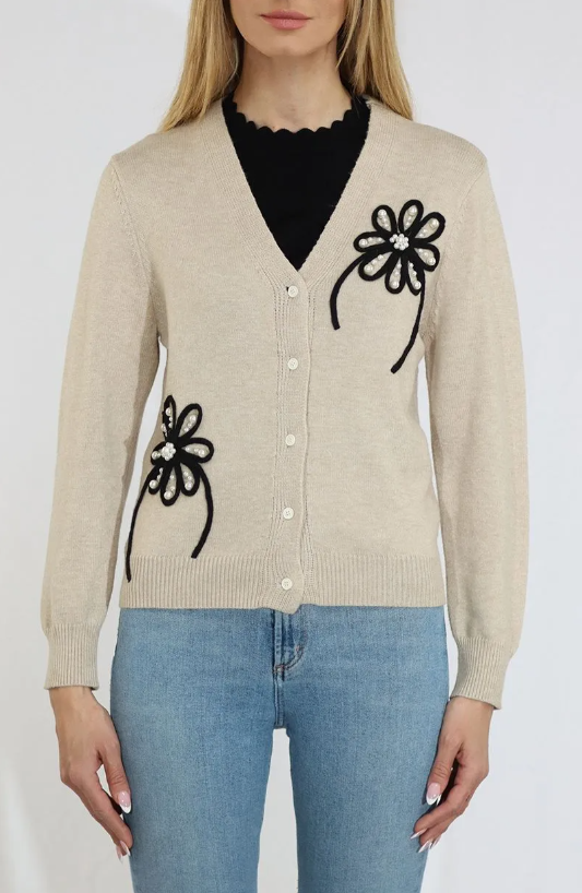 FLORAL WITH PEARLS 126106