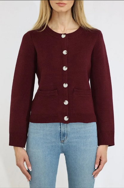 CREWNECK CARDIGAN 126108