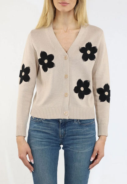 EMBRODIERED FLORAL CARDIGAN 12688