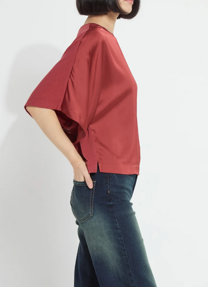 GINGER MIX-MEDIA DOLMAN TEE 21-3939