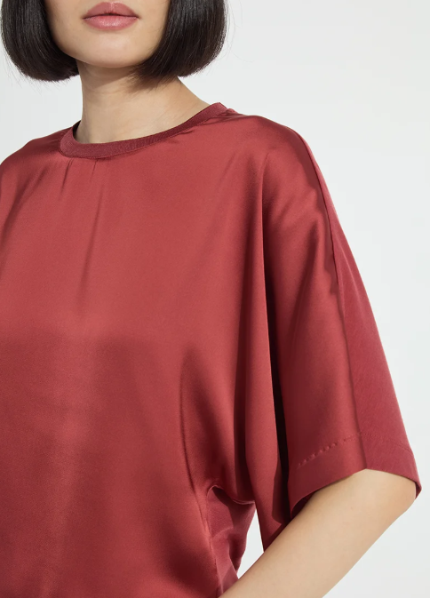 GINGER MIX-MEDIA DOLMAN TEE 21-3939