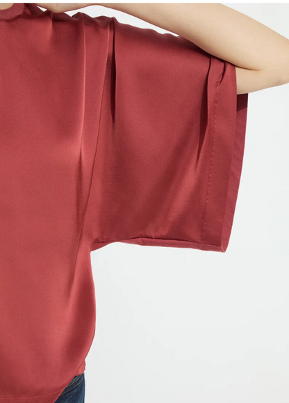 GINGER MIX-MEDIA DOLMAN TEE 21-3939