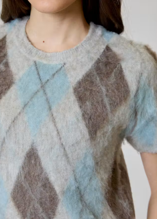 BRUSHED ARGYLE SWEATER BWF1812063