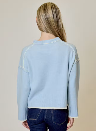 CREWNECK WITH PIPING DETAIL BWV0912035