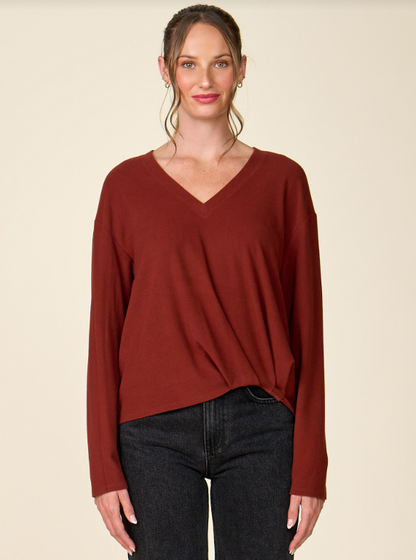 V-NECK FRONT TWIST AK518366B