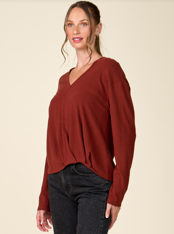 V-NECK FRONT TWIST AK518366B