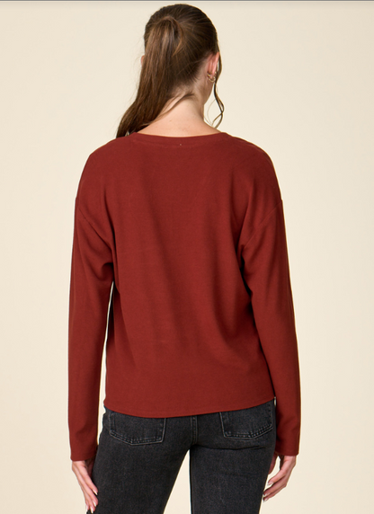 V-NECK FRONT TWIST AK518366B