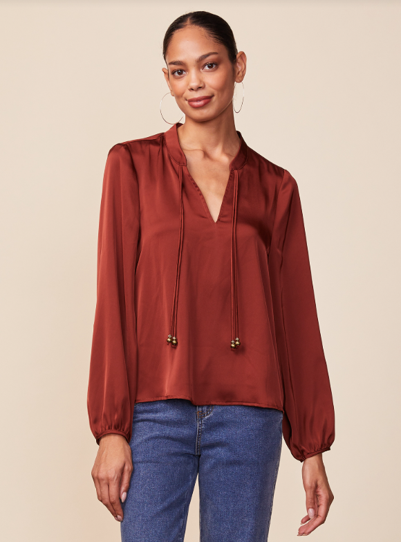 BOHEMIAN SATIN BLOUSE AW8652070
