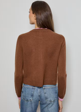 LONG SLEEVE CONTRAST CARDIGAN  CASE0112011