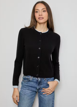 LONG SLEEVE CONTRAST CARDIGAN  CASE0112011