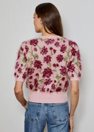 FLORAL BRUSHED SWEATER CAS0112043