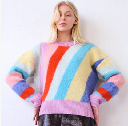 CHROME STRIPE SWEATER F2601