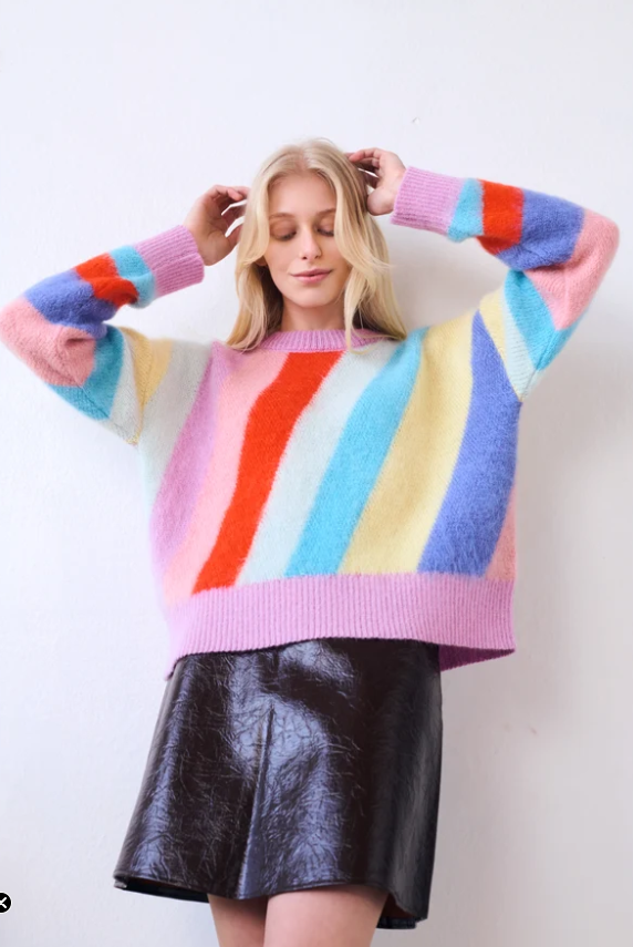 CHROME STRIPE SWEATER F2601