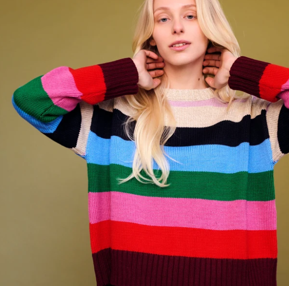 LOLA STRIPE SWEATER F2543