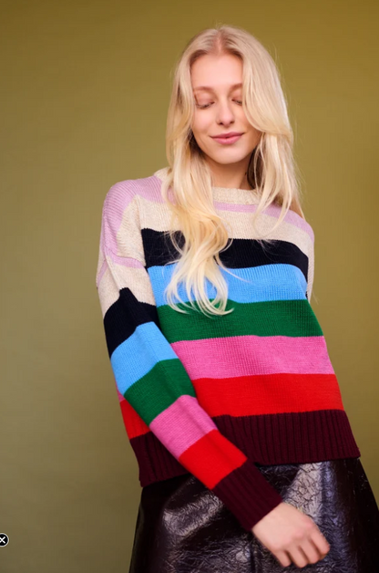 LOLA STRIPE SWEATER F2543