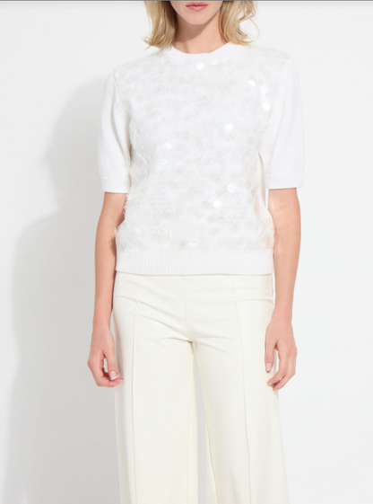 NATALIE HAND-STITCH SEQUIN SWEATER-21-4033