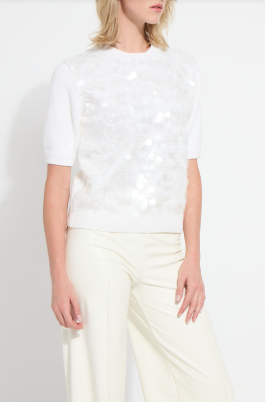 NATALIE HAND-STITCH SEQUIN SWEATER-21-4033