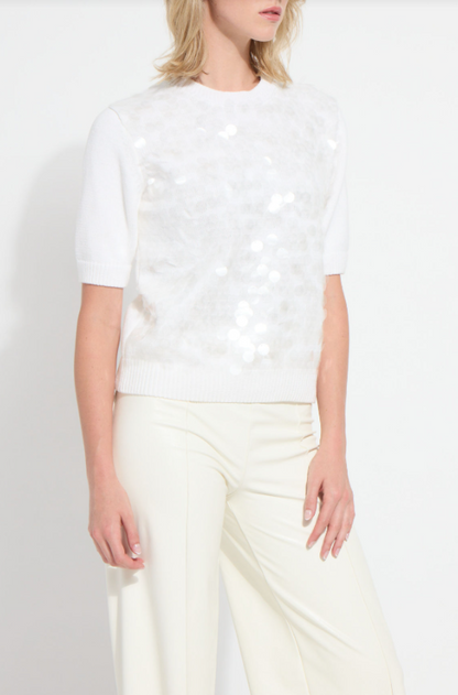 NATALIE HAND-STITCH SEQUIN SWEATER-21-4033