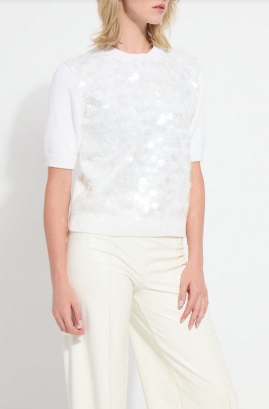 NATALIE HAND-STITCH SEQUIN SWEATER-21-4033