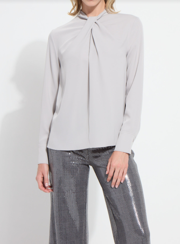 HARMONY DRAPED TWIST BLOUSE 23-4027