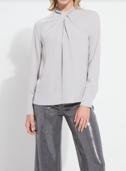 HARMONY DRAPED TWIST BLOUSE 23-4027