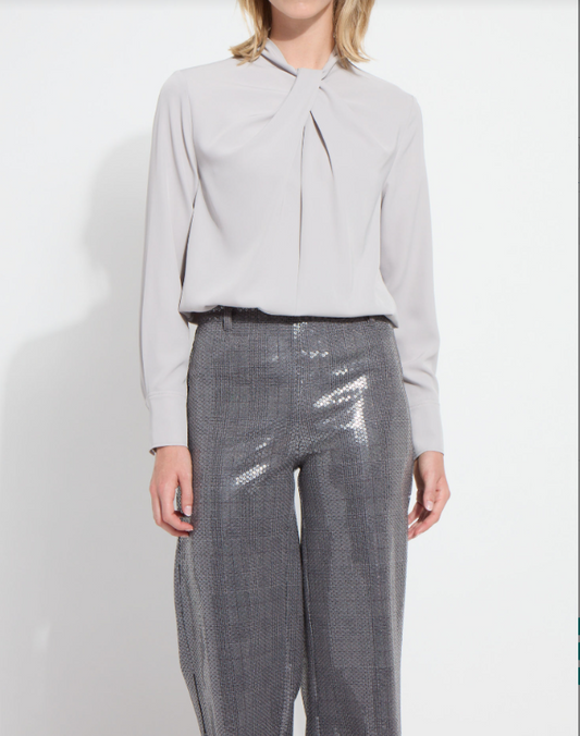 HARMONY DRAPED TWIST BLOUSE 23-4027