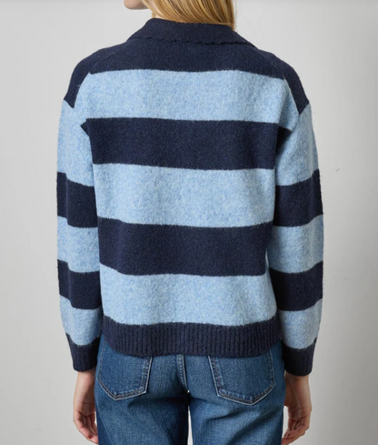 STRIPED POLO SWEATER PA3604