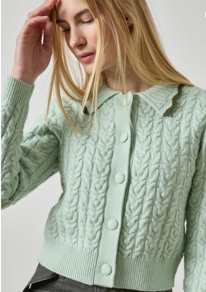 LONG SLEEVE POLO CARDIGAN PA3594