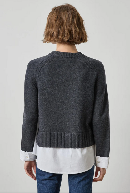 MIXED MEDIA CREWNECK PA3596