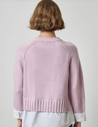 MIXED MEDIA CREWNECK PA3596