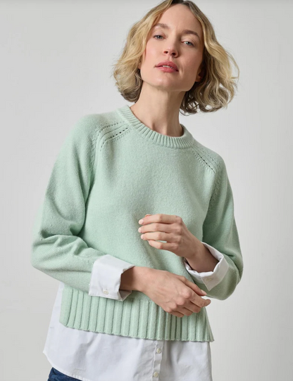 MIXED MEDIA CREWNECK PA3596