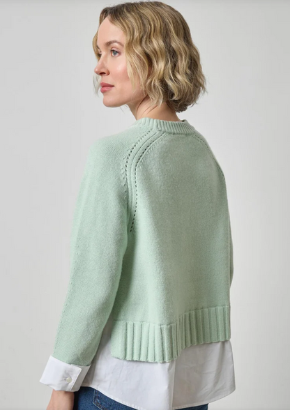 MIXED MEDIA CREWNECK PA3596