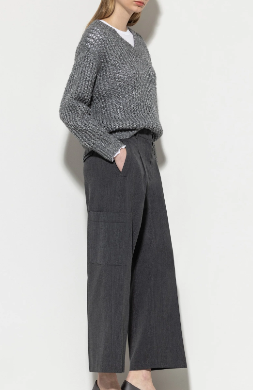 CASHMERE BLEND CARGO PANTS 608580