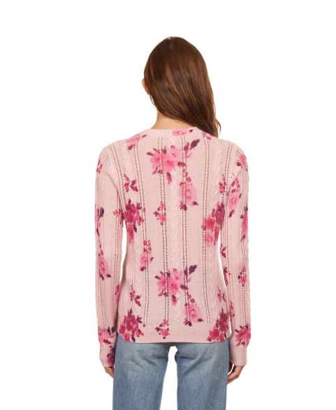 FLORAL CABLE POINTELLE R13795