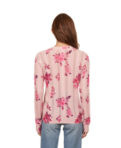FLORAL CABLE POINTELLE R13795