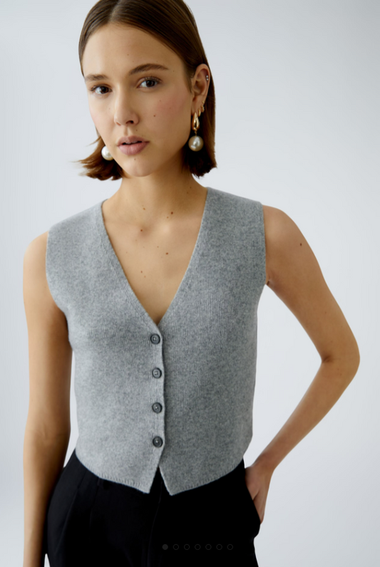 SWEATER CROPPED VEST 90235