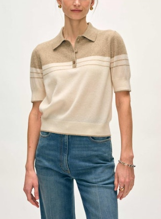 CASHMERE POLO TOP 21532