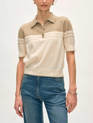 CASHMERE POLO TOP 21532